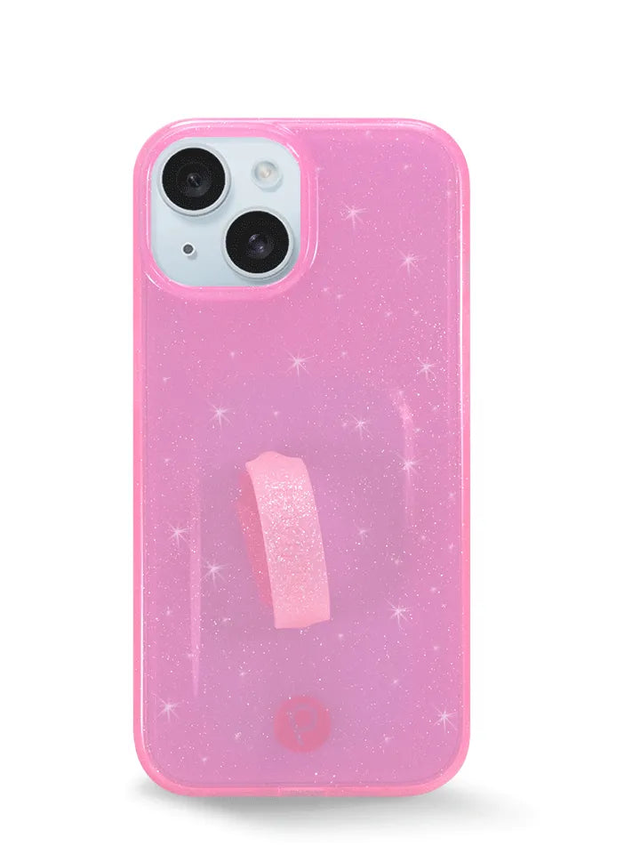 Clear Sparkle Pink