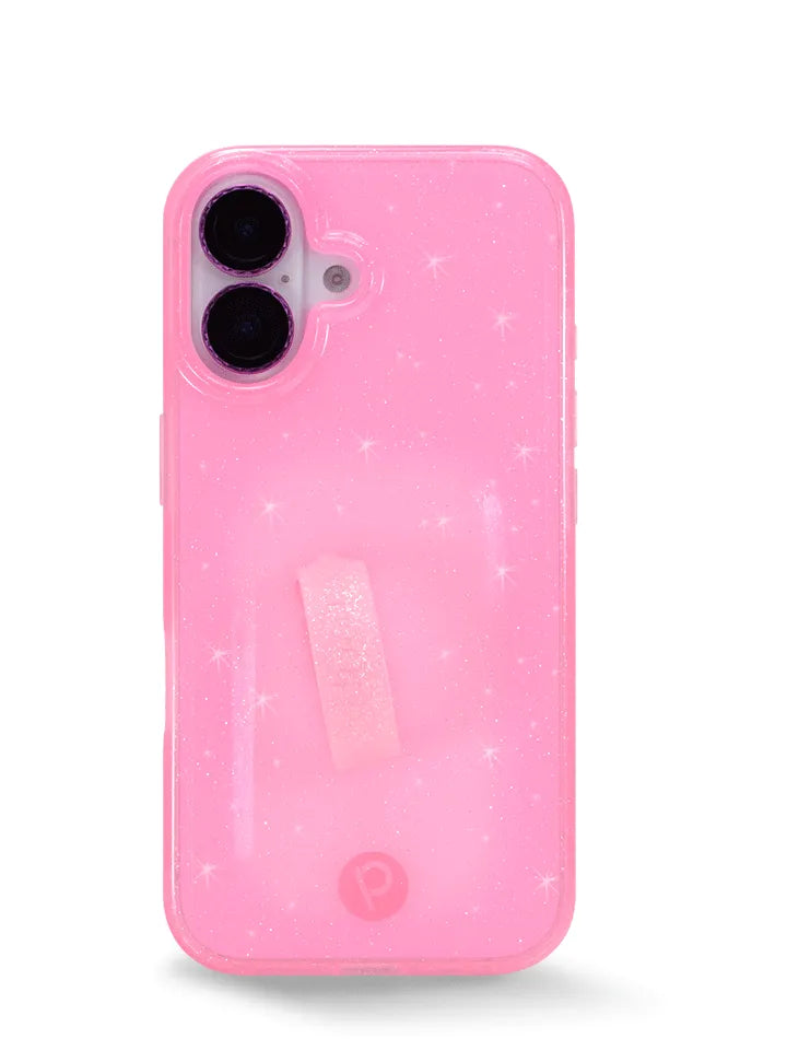 Clear Sparkle Pink