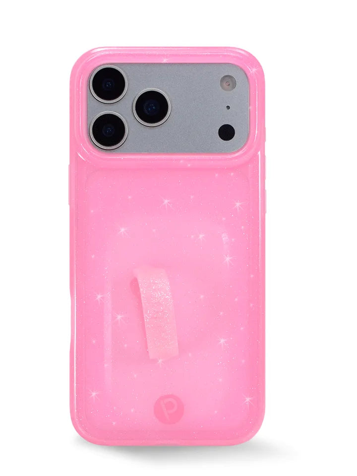 Clear Sparkle Pink