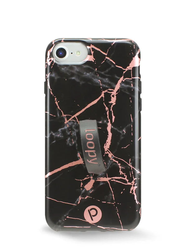Black Rose Marble Metallic