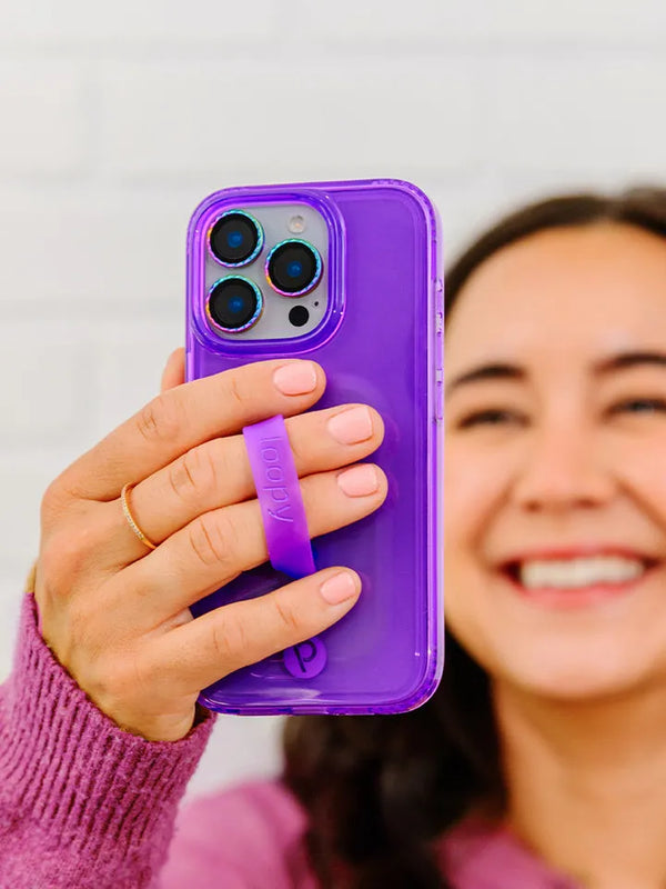 Clear Neon Purple