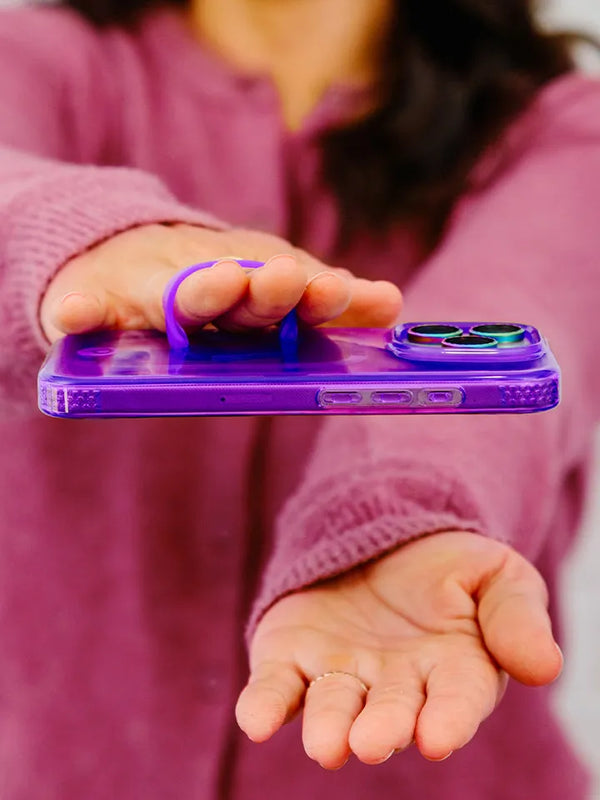 Clear Neon Purple